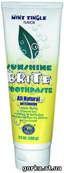 Саншайн Брайт (Sunshine Brite) - лечебная отбеливающая зубная паста без фтора для детей и взрослых